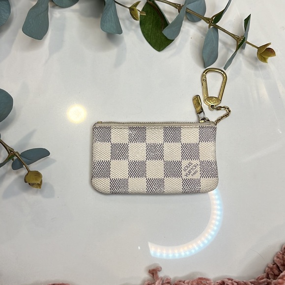 LOUIS VUITTON DAMIER AZUL COATED CANVAS COIN POUCH - Picture 2 of 5